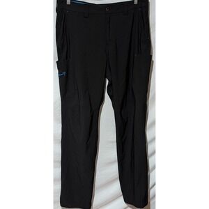 Luly Yang Men's XL Black Stretch Cargo Work Pants Uniform 37-40